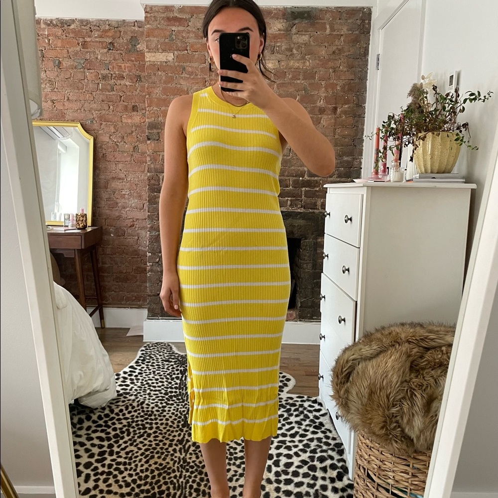 Banana Republic Ribbed Midi Dress